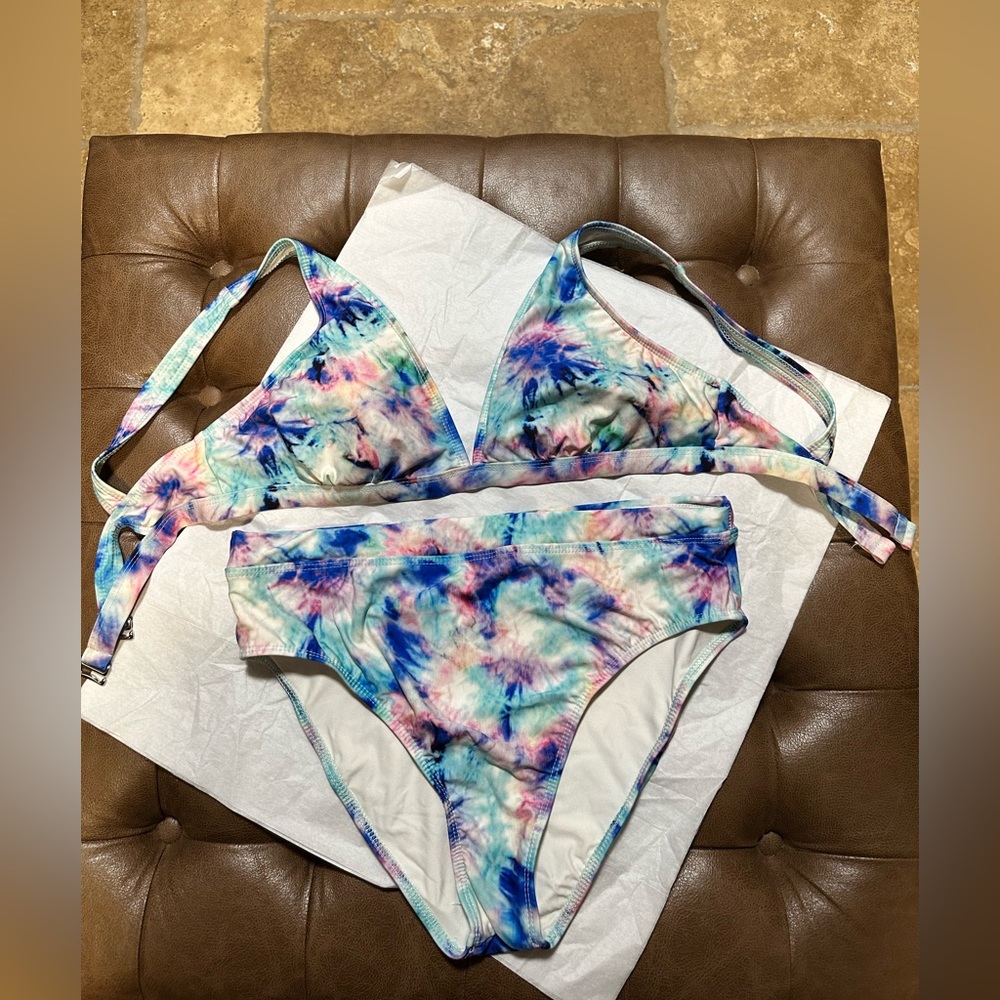 Splendid Bikini With High Rise Bottoms Size Large